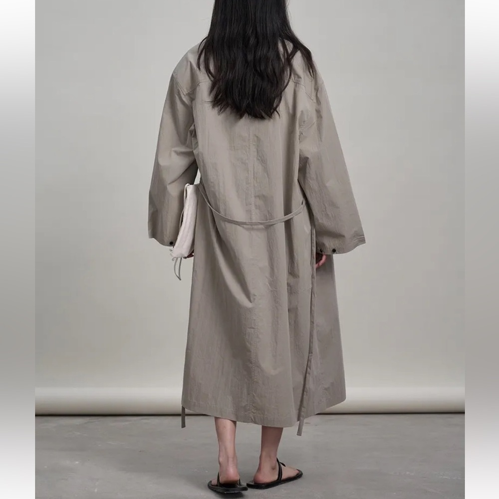 ZUM oversized Lightweight Neutral Trench Coat S - Picture 2 of 10